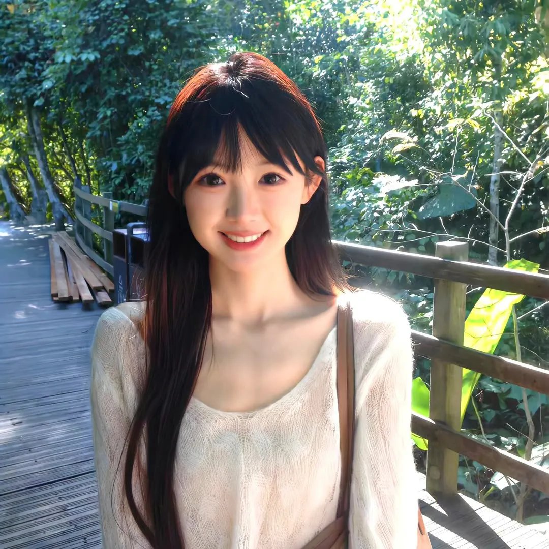 茜色少女